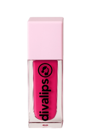 Divalips hot pink matte liquid lipstick bottle
