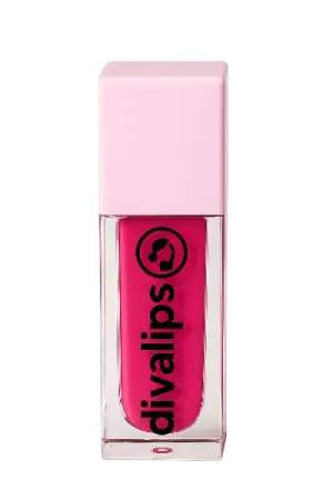 Divalips hot pink matte liquid lipstick bottle