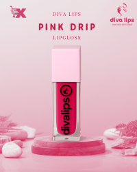 Divalips hot pink matte liquid lipstick bottle