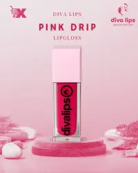 Divalips hot pink matte liquid lipstick bottle