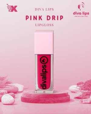 Divalips hot pink matte liquid lipstick bottle