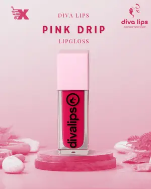 Divalips hot pink matte liquid lipstick bottle