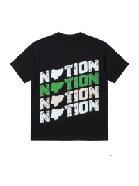 Nation by DTV Black T-Shirt Unity Drop Xaviey Davrel TV merch Nigeria