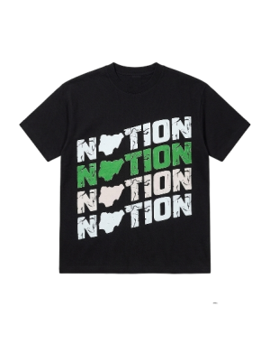 Nation by DTV Black T-Shirt Unity Drop Xaviey Davrel TV merch Nigeria