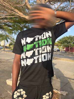 Nation by DTV Black T-Shirt Unity Drop Xaviey Davrel TV merch Nigeria